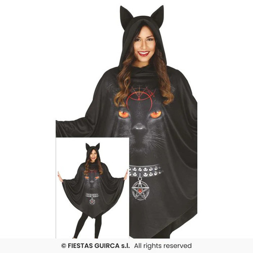 Costume poncho nero con - poncho,