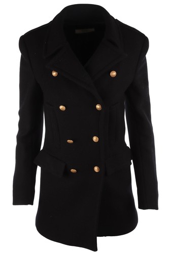 Prada cappotto lana navy 40 - cappotto, it