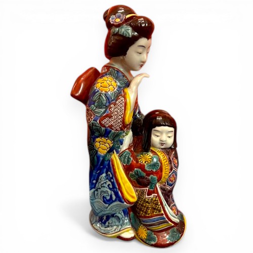 Statua ragazza geisha ceramica