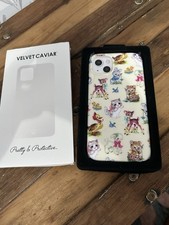 Custodia telefono velluto caviale bambino animale iPhone 15 Plus nuova con scatola