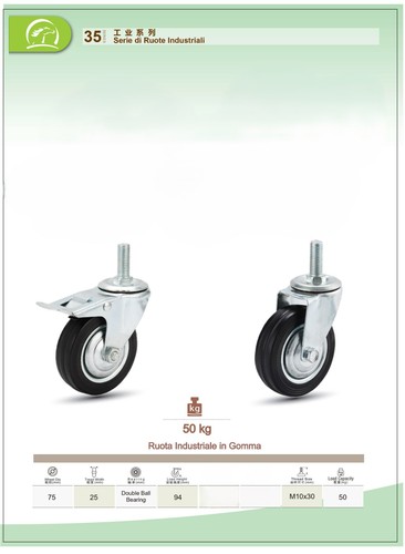 Ruote metallo zincato con - in,