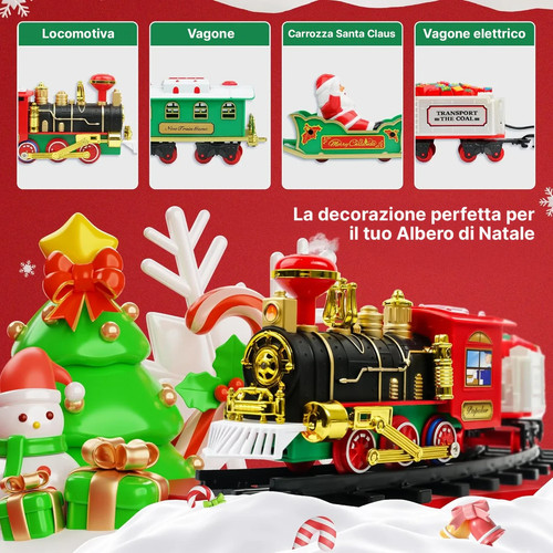 Trenino per albero natale - trenino,