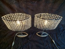 Coppia Di Lampade Da Tavolo Comodini Abat-jour Antealuce Key