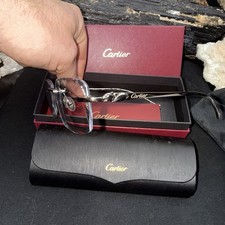 Cartier Rimless Silver Etched