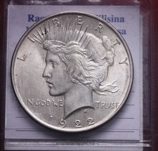 NL* USA 1 DOLLARO ARGENTO SILVER PEACE 1922 SUER conservazione top price 9