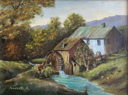 Quadro olio tela - olio, su