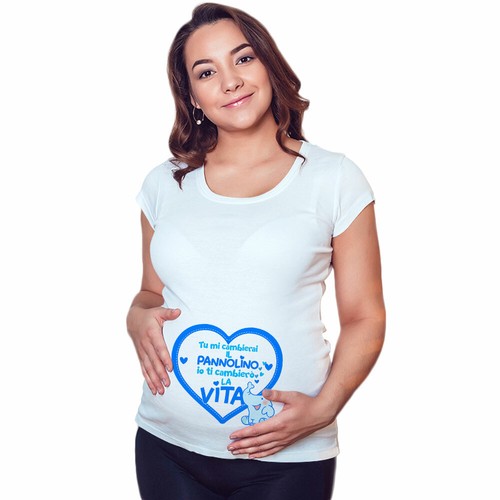 Maglia premaman grafica