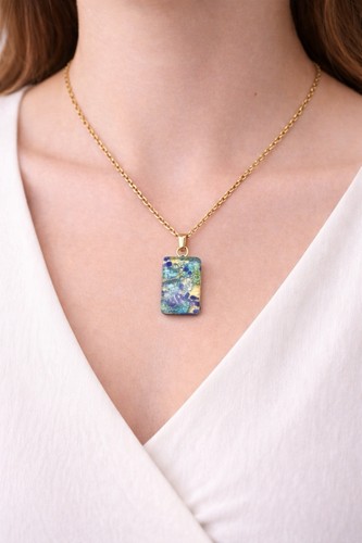 Collana con ciondolo murano - collana,