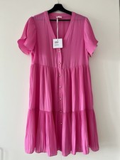 Nuovo con etichetta *** Liu Jo mini abito plissettato rosa rosa 