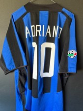 Maglia Inter Adriano match issued Serie a Nik indossata preparata serie a Extra