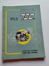 Ducati 750 GT - Sport 1974 catalogo ricambi originale spare parts catalogue