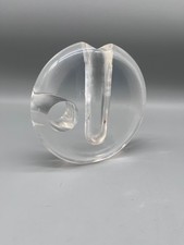 VASO PORTAFIORI PLEXIGLASS TRASPARENTE VINTAGE ANNI 70 CIRCA