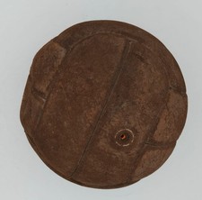 Antico Pallone Da Calcio in Cuoio - Originale No Riproduione