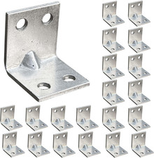 20 X Staffe Angolari (20 X 20 X 20) Squadretta Giunzione, Staffa Angolare a 90 G