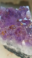  AMETISTA Con RUTILO ORO DEL