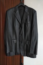 Giacca uomo pelle nera (nappa)