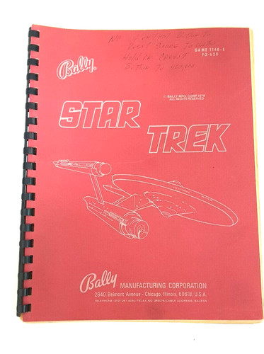 Bally star trek pinball - bally,