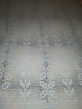 SPLENDIDO Copriletto Per Culla LAVORATO ALL'UNCINETTO A FILET, 100% cotone