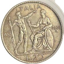 ITALIA REGNO 20 LIRE 1928 "