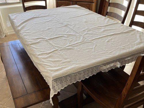 Tovaglia vintage bianco sporco