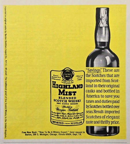 Pubblicità highland mist - pubblicità,