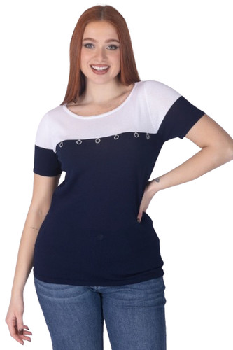 57016 maglia con - con, strass