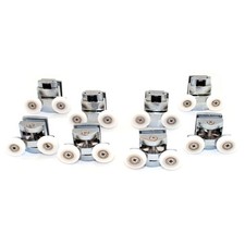 KIT8 CUSCINETTI RICAMBIO ROTELLINE BOX DOCCIA CABINA PORTA ANTA SCORREVOLE RUOTE