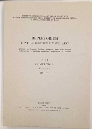 Repertorium fontium historiae