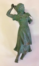 antica scultura in bronzo fine