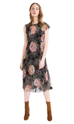 Abito midi zara floreale - zara,