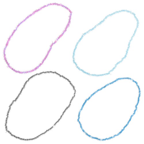 Pcs cavigliere bracciali - 4, di