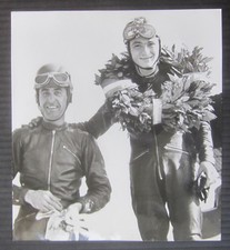 1960ca Franco Farne Ettore Scamandri Ducati foto originale 14x 13 cm moto Farnè