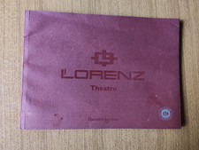 LORENZ THEATRO MANUALE TECNICO