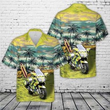 Northamptonshire Police Yamaha FJR1300 unità di polizia stradale bici da traffico hawaiana