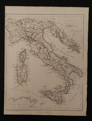 Italia antica carta geografica - antica,