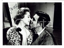 2000 RUE DE L'ESTRAPADE Anne VERNON Autografo su foto d'agenzia 12x18 cm