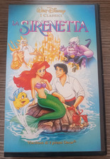 La Sirenetta VHS videocassetta  Walt Disney 1991 con opuscoli