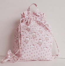 zaino sacca bambina personalizzabile con nome orsette ballerina farfalla rosa