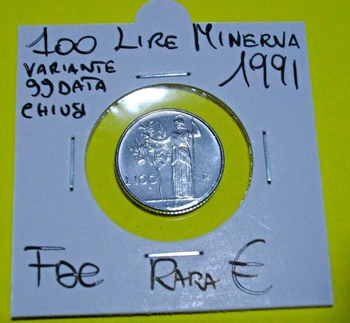 100 lire 1991 - , variante