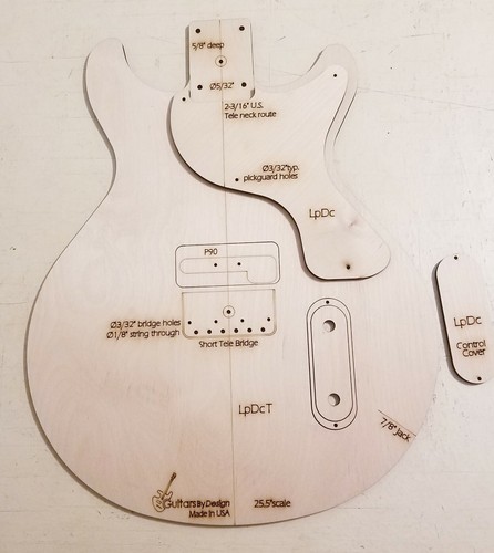 Modello corpo chitarra ibrido