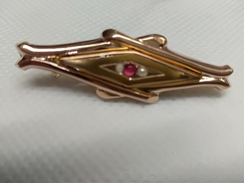 Spilla antica oro basso - spilla,