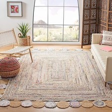 Tappeto in juta e cotone
