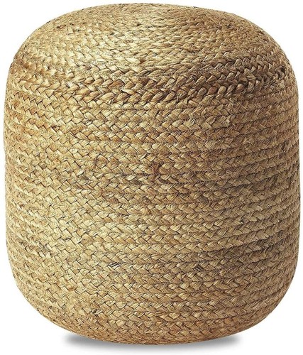 Pouf juta intrecciato h - pouf,