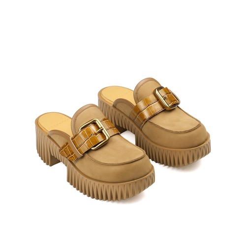 Sandali mule plia hazel - hazel, da
