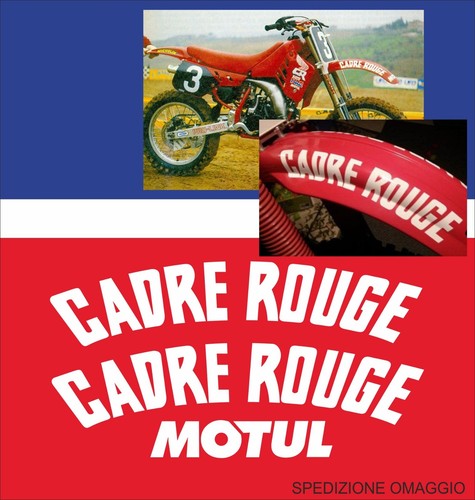 Adesivi cadre rouge - adesivi, rouge+motul