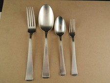 ART DECO ANTICO SERVIZIO 20 POSATE ARGENTATE PRIMO 900 BAGNO ARGENTO