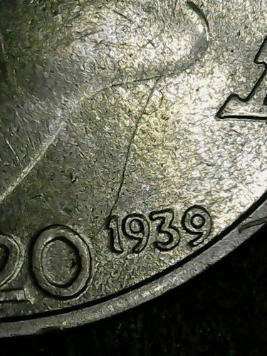Centesimi 1939 errore - 20,