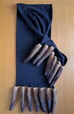 Sciarpa Pelliccia Code Visone Vintage '80 Cotone Elasticizzato