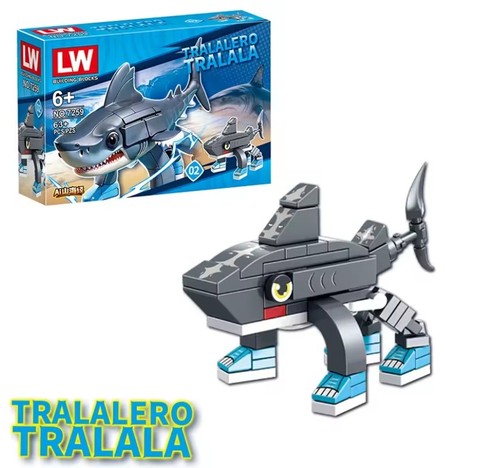 Costruzioni brainrot meme toy - costruzioni,