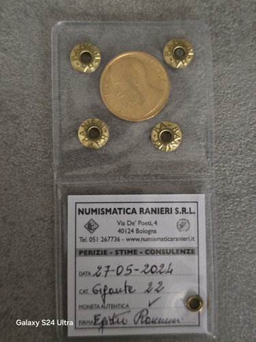 Lire oro 900 1932 periziata - 50,